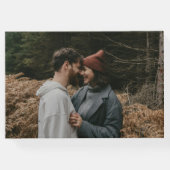 Hazelwood Waterverf Herfst Floral Wedding Gastenboek (Achterkant)