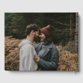 Hazelwood Waterverf Herfst Floral Wedding Gastenboek (Achterkant)