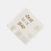 Hazelwood Waterverf Herfst Floral Wedding Servet (Hoek)