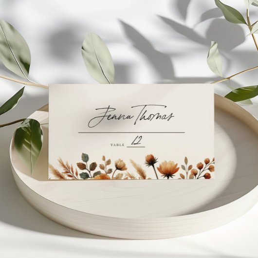 Hazelwood Wedding Plaatskaartje