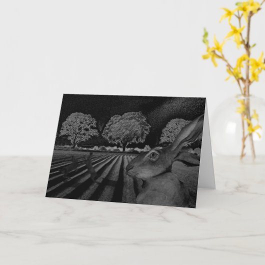 Hazen bij Nacht Kaart (Gele Bloem)