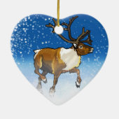 hazen en rendieren keramisch ornament (Achterkant)