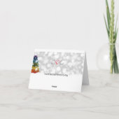 Hazen in de sneeuw (Yule) Feestdagen Kaart (Achterkant)