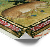 Hazen in een hout poster (Hoek)