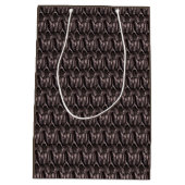 Hazen, konijnen, een tekening in een middelgrote c medium cadeauzakje (Achterkant)