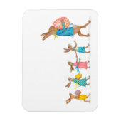 Hazen op een paasjachtplankmagneet magneet (Verticaal)