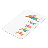 Hazen op een paasjachtplankmagneet magneet (Linkerzijde)