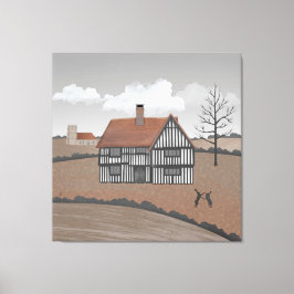 Hazenhuis Canvas Afdruk
