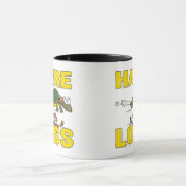 Hazenverlies Grappig Haarverlies Fable Pun cartoon Mok (Midden)