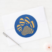 Hazie Pet Paw Print Ronde Sticker (Envelop)