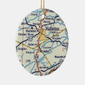 Hazleton PA Keramisch Ornament (Rechts)