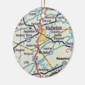 Hazleton PA Keramisch Ornament (Links)