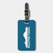 Hazleton Pennsylvania alsjeblieft Bagagelabel (Voorkant verticaal)