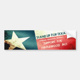 Hazlewood Act stand-up Bumpersticker