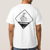HazMat Corrosive Brain Placard T-shirt (Achterkant)