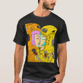 Hazmat Kiss. Liefde in het virus. Meisjes. T-shirt (Voorkant)