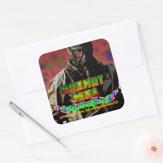 Hazmat Mel "SporeFog!" stickers (Envelop)