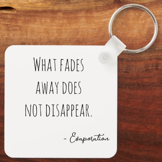 Hazy black and white portrait sleutelhanger (Achterkant)