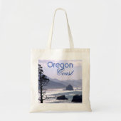 Hazy Blue Haystack Rock Oregon Coast Bag Tote Bag (Voorkant)