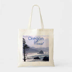 Hazy Blue Haystack Rock Oregon Coast Bag Tote Bag