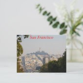 Hazy Coit Tower, San Fancisco, Californië Briefkaart (Staand voorkant)