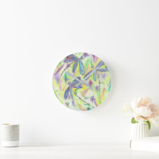 Hazy Dragonfly Rainbow Ronde Klok (Huis)