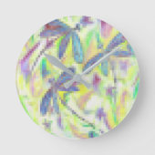 Hazy Dragonfly Rainbow Ronde Klok (Voorkant)