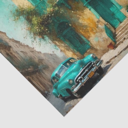 Hazy Havana Warm Vakantie Decoupage Papier (Detail)