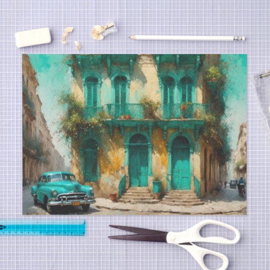 Hazy Havana Warm Vakantie Decoupage Papier (Craft)
