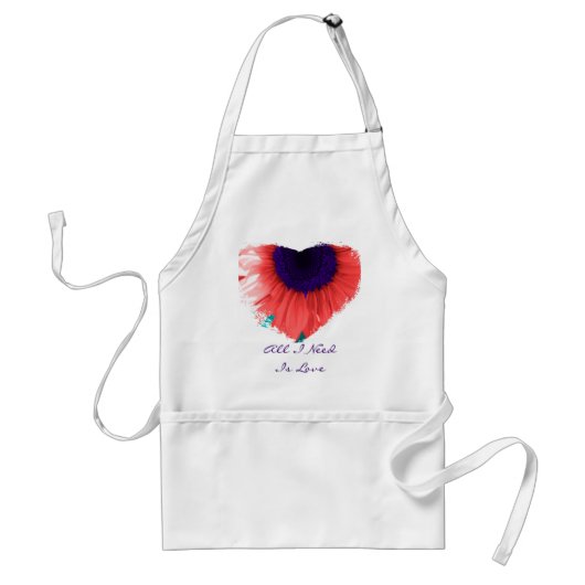 Hazy Heart Love Apron Standaard Schort (Voorkant)