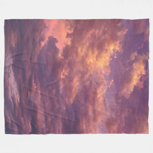 Hazy Horizon Fleece Deken (Voorkant (Horizontaal))