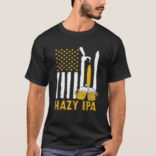 Hazy IPA Craft Beer Indiaas Bord Ale T Shirt (Voorkant)