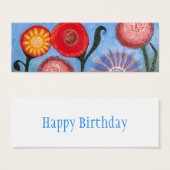 Hazy Meadows Celebration Gift Label Mini Visitekaartjes (Voorkant /achterkant)