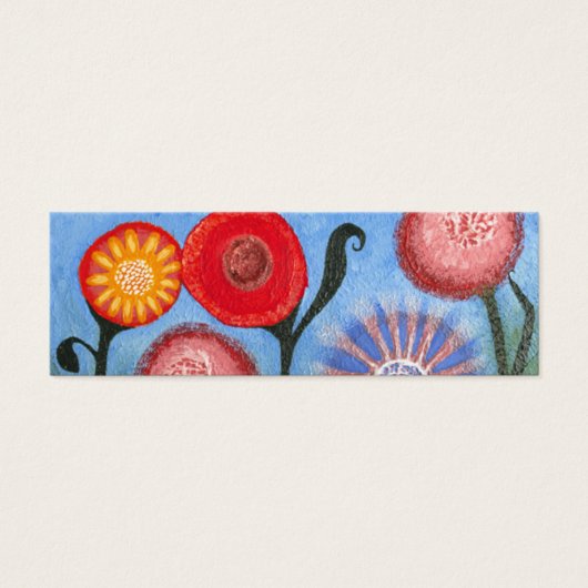 Hazy Meadows Celebration Gift Label Mini Visitekaartjes (Voorkant)