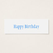 Hazy Meadows Celebration Gift Label Mini Visitekaartjes (Achterkant)