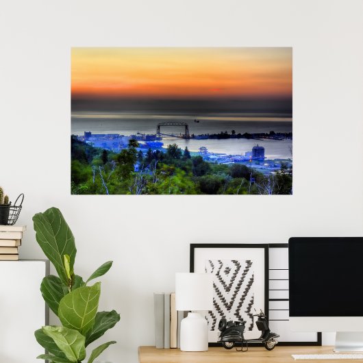 Hazy Morning Poster (Thuiskantoor)