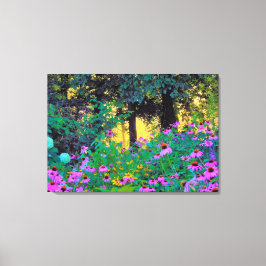 Hazy Morning Sunrise in My Rubio Garden Canvas Afdruk