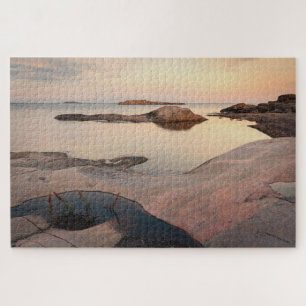 Hazy Nordic Sunset in the Archipel of Finland Legpuzzel