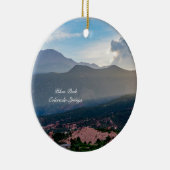 Hazy Pikes Peak Sunset Circle Ornament (Rechts)
