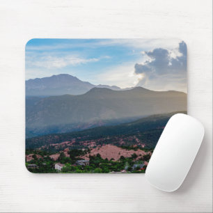 Hazy Pikes Peak Sunset Mousepad Muismat
