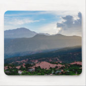 Hazy Pikes Peak Sunset Mousepad Muismat (Voorkant)