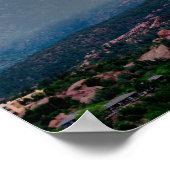 Hazy Pikes Peak Sunset Poster (Hoek)