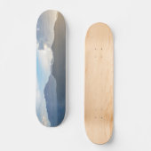 Hazy Pikes Peak Sunset Skateboard (Voorkant)