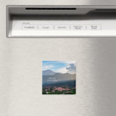 Hazy Pikes Peak Sunset Square Magnet (Insitu (Vaatwasser))