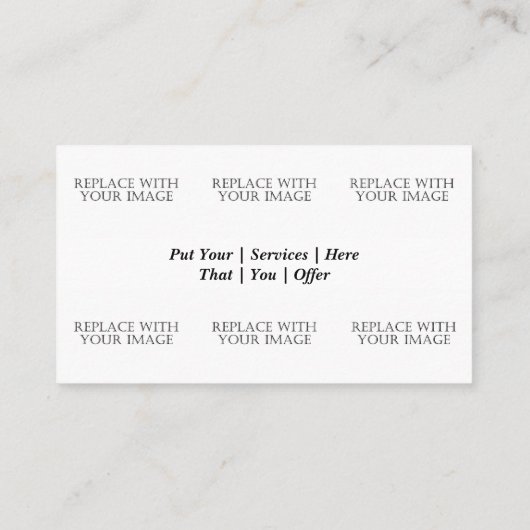 Hazy Pikes Peak Sunset Visitekaartje (Achterkant)