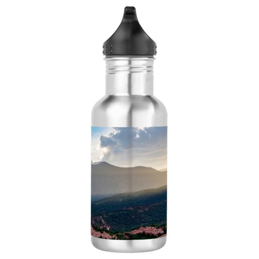 Hazy Pikes Peak Sunset Water Fles (Rechts)