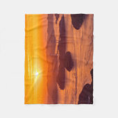 Hazy sunset on Kurushima Kaikyo Bridge and Kurushi Fleece Deken (Voorkant)