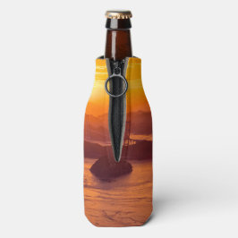 Hazy sunset on Kurushima Kaikyo Bridge and Kurushi Flesjeskoeler