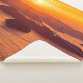 Hazy sunset on Kurushima Kaikyo Bridge and Kurushi Sherpa Deken