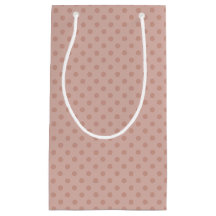 Hazy taupe/Roos gouden polka-dots cadeautas